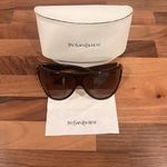 Yves Saint Laurent Brown Sunglasses Chic Accessory Photo 0