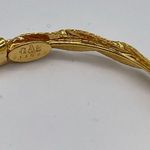 Gas Bijoux's Gold Tone Brass Braided Hoop Earrings Photo 3