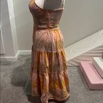 Universal Threads Universal Thread Target plaid smocked tiered maxi dress cut out in back size M Photo 3