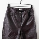 Aritzia  Wilfred The Melina High-Waisted Straight-Leg Vegan Leather Pants Size 12 Photo 3
