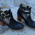 Seychelles Black Cutout Buckle Strap Ankle Boots Photo 2