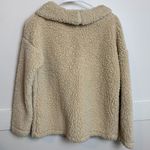 A New Day  Tan Sherpa Cowl Neck Pullover Long Sleeve Shirt Photo 4