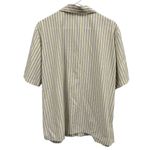 Vintage Napa Valley Embroidered Short Sleeve Button Up Blouse Striped Shirt XL Yellow Photo 10