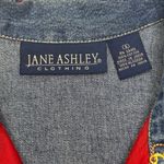 Jane Ashley Jean Jacket Floral Embroidered Denim Blue Women Size S Vintage 90s Photo 9