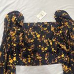 C/MEO COLLECTIVE NWT All Right Now LS Top Puff Sleeve Floral SIZE Large Photo 10
