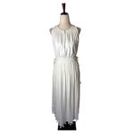 Club Monaco  Dress Women 0 White Jonet Tassel Hem Midi‎ Boho Cottagecore Preppy Photo 1