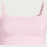 Joyspun Women's Square Neck Ribbed Bralette Size XS Pink Photo 2