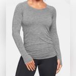 Athleta  Speedlight Heather Gray Seamless Top Long Sleeve Gym Athletic Size Small Photo 3