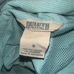 Duluth Trading Co Sol Survivor Shirt Snap Down Front Small Aqua color Green Photo 6