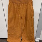 NWOT Mustard Yellow High Waisted Wide Leg Pants Size L Photo 0
