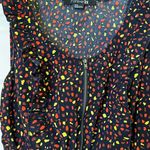 Forever 21 ‎ Sz Smsll black dot dress colorful EUC 160502 Photo 2