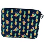 Vera Bradley Laptop Sleeve in Toucan Party  Navy Blue Pineapples Crabs Photo 0