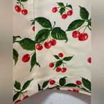 π Vintage Y2K Cynthia Howie Maggy Boutique Cream Silk Dress Cherries Size 8 π Red Photo 8