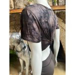 Windsor NEW  Motorcycles Crop Tie Back Tie Dye Short Sleeve Shirt Women's Size XS Photo 1