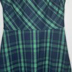 Vince Camuto NWOT Wool Navy and Green Plaid Dress Size 4 Photo 9