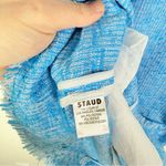 STAUD Blue Tweed Sleeveless Mini Dress Photo 8