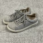 Birkenstock  Bend Low Canvas Shoes Womens 6.5 7 Suede Whale Gray Sneaker EU 37 Photo 11