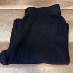 Michael Lauren Womens Ribbed Knit Elastic Waistband Wide Leg Pants Black Size Sm Photo 4