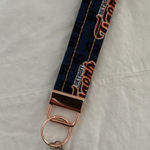 Handmade Detroit Tigers MLB Team Wrist Strap Key Fob Keychain 1" x5.5"  Baseball Photo 0