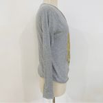 Zadig & Voltaire 100% cotton skull long sleeve in grey and gold skull print Photo 2