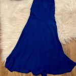 Lulus LULU’S Good Deeds Royal Blue Lace Up Mini Dress Photo 3