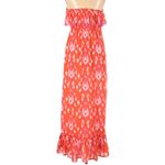 Mud Pie  Tangerine Ikat Sleeveless Maxi Dress Large‎ Photo 2