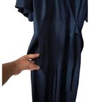 Kiyonna Blue Peasant Jumper Womens Size Large Short Sleeve V Neck Back Zip NEW Photo 7