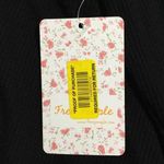 Free People • Black Long Sleeve Crop Top Tie String Back Size Small Photo 4