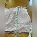 Lane Bryant NWT purple and white striped linen cami crop top smocked back sz14W Photo 7