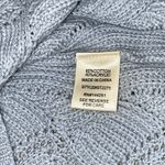 Sincerely Jules | Blue Wavy Knit Cropped Cardigan | Large Photo 6