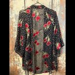 True Craft  sheer floral open cardigan, size Medium Photo 2