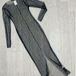 It’s fashion sheer mesh dress with beads , pearl beads and rhinestone shiny lrg Black Size undefined Photo 0