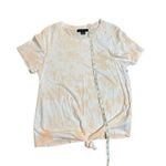 Sanctuary  orange / white tie dye front tie shirt sz M Photo 3