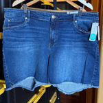 sts blue NWT  Aubrey Mid Rise Indigo Blue Denim Shorts Size 20W Photo 0