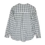 Madewell  Women’s Messenger Long Sleeved Plaid Collarless Shirt large Photo 4