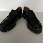 Franco Sarto  Bazel Penny Loafers Womens Embossed Faux Patent‎ Leather Black 10 M Photo 3