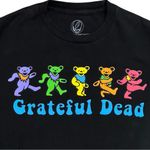 Grateful Dead  Dancing Bears Cropped Black T-Shirt Size Small Photo 2