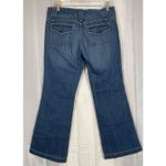 GAP Jeans Womens 6A Blue Denim Long And Lean Low Rise Flare Cotton Blend Y2K Size 6 Photo 3