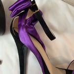 Elegant Purple and Black Women's Heels. Size 7.5 Photo 5