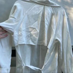 Michelle Mason 264  White Trench Coat Photo 5