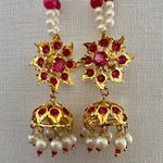 Indian/Pakistani Hyderabadi Jadau Sahara Jhumki Earrings Wedding Bridal Photo 2
