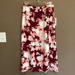 Chelsea28 NWT Floral Print Midi Skirt Pink Small Photo 4