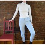 J.Crew Baby Blue Chino crop Pants Size 4 Split Hem NWOT Photo 1