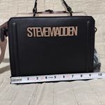 Steve Madden Bevelync Black Multi Convertible Crossbody Satchel Bag Photo 12