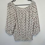 Free Kisses Off the shoulder boho elastic waist floral peasant top Photo 3