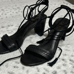 Ralph Lauren  Black Lace-Up Heels Photo 0