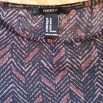 Forever 21  black & mauve chevron dress top Photo 2