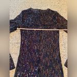 Free People Intimately Gold Rush Long Sleeve Sequin Top Black Combo Size XS NWT Photo 4