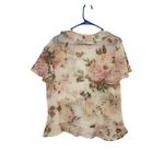 J.B.S Ltd Cream Floral Ruffle Trim Tie Photo 2