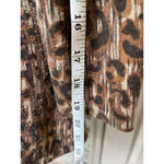 Classiques Entier  Brown Animal Print Silk Cashmere Blend Cardigan Sweater Sz L Photo 9
